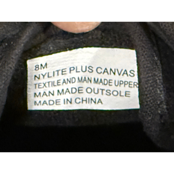 TRETORN WOMEN NYLITE PLUS CANVAS SNEAKER CLASSIC SHOES SZ 7 BLACK/WHITE - Picture 10 of 11